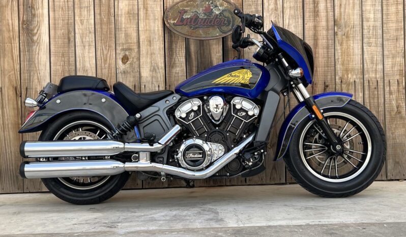 INDIAN SCOUT 1200 BLUE GOLD lleno
